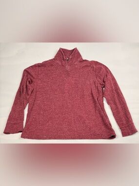 J.Crew Knit Goods 1/4 Zip Long Sleeve Pullover Sweater Red Men’s L
